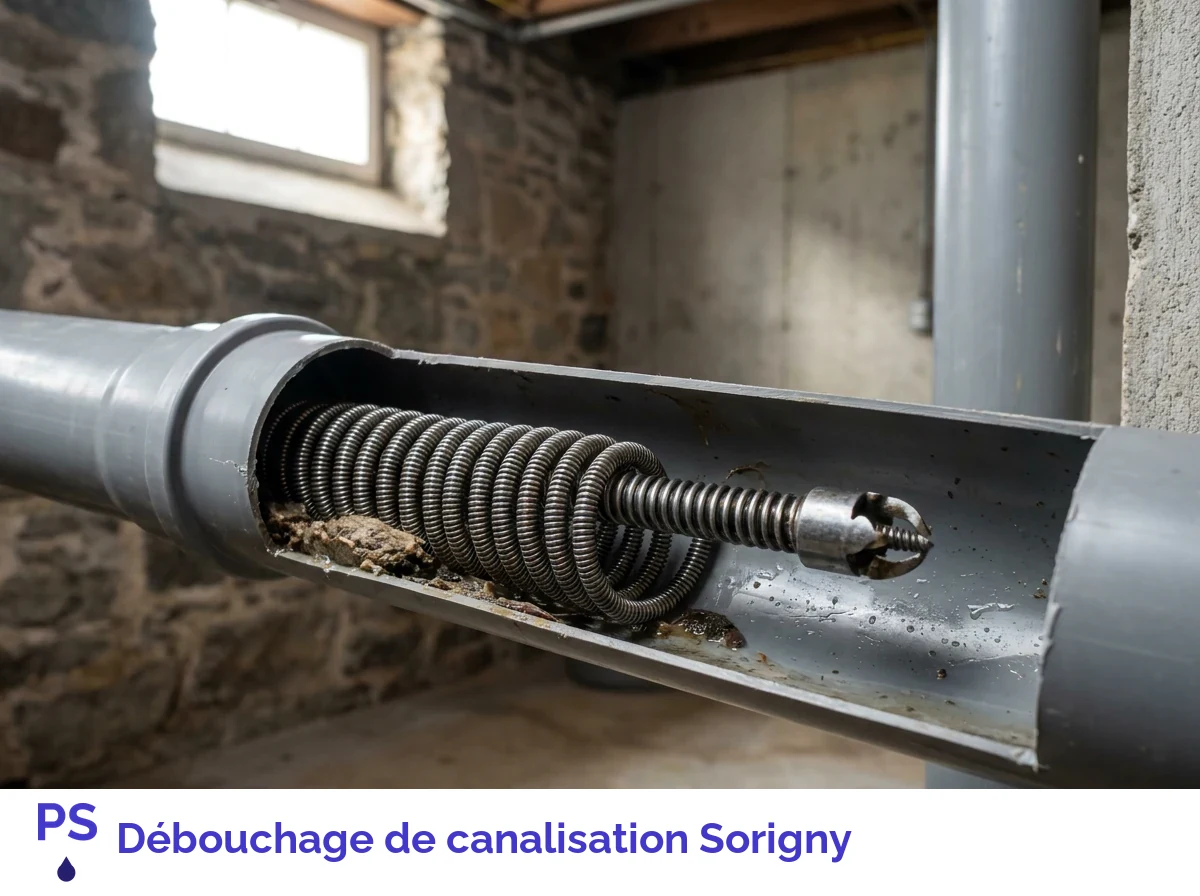 Débouchage de canalisation à Sorigny
