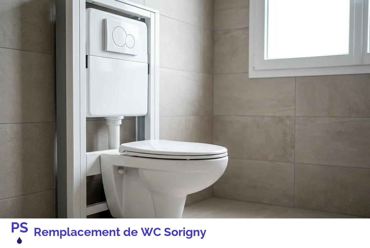 Remplacement de WC à Sorigny