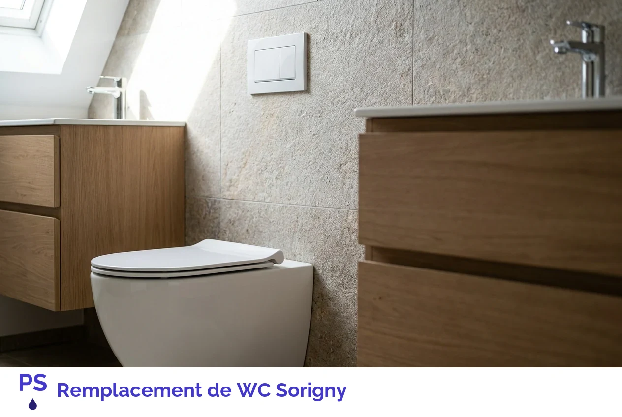 Remplacement de WC à Sorigny