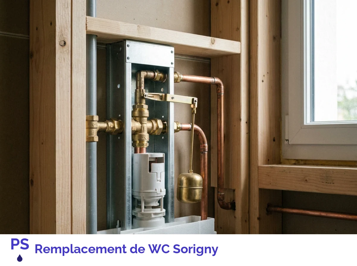 Remplacement de WC à Sorigny